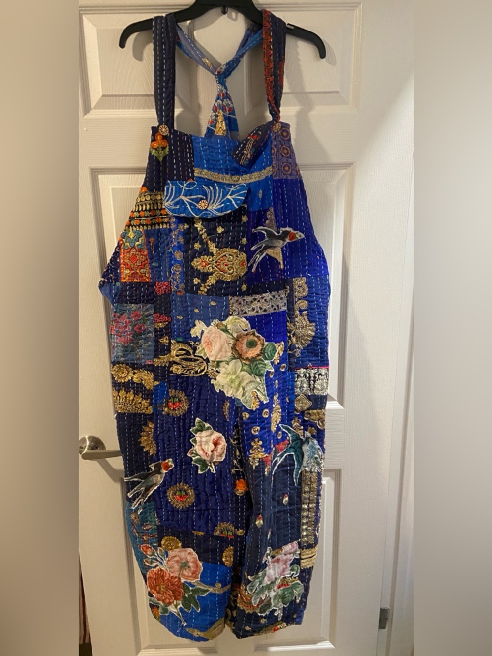 Kantha Karma Patchwork Overalls - Picture 2 of 14